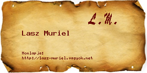 Lasz Muriel névjegykártya